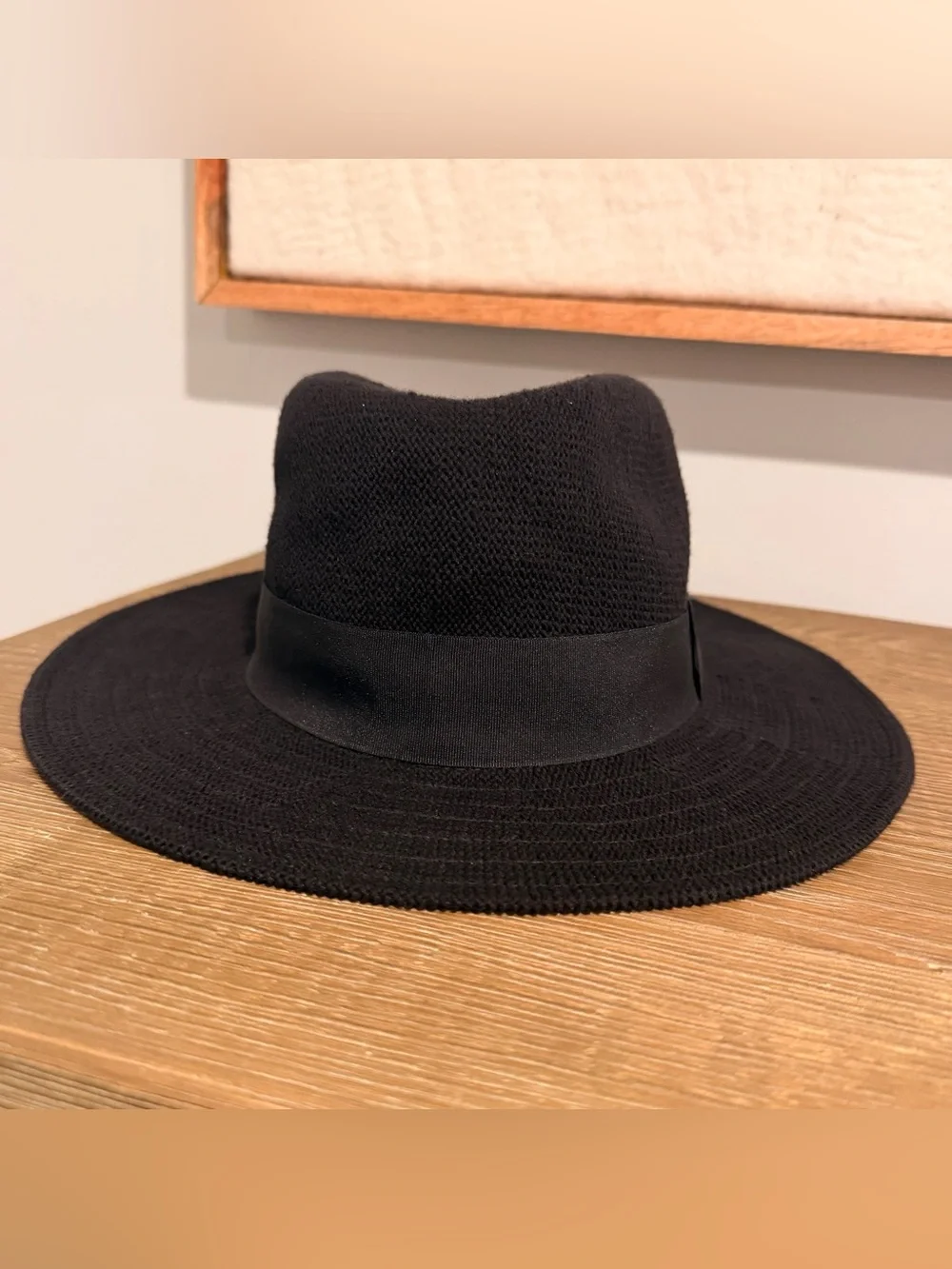 Black Wide-Brim Hat - Classic Woman's Accessory